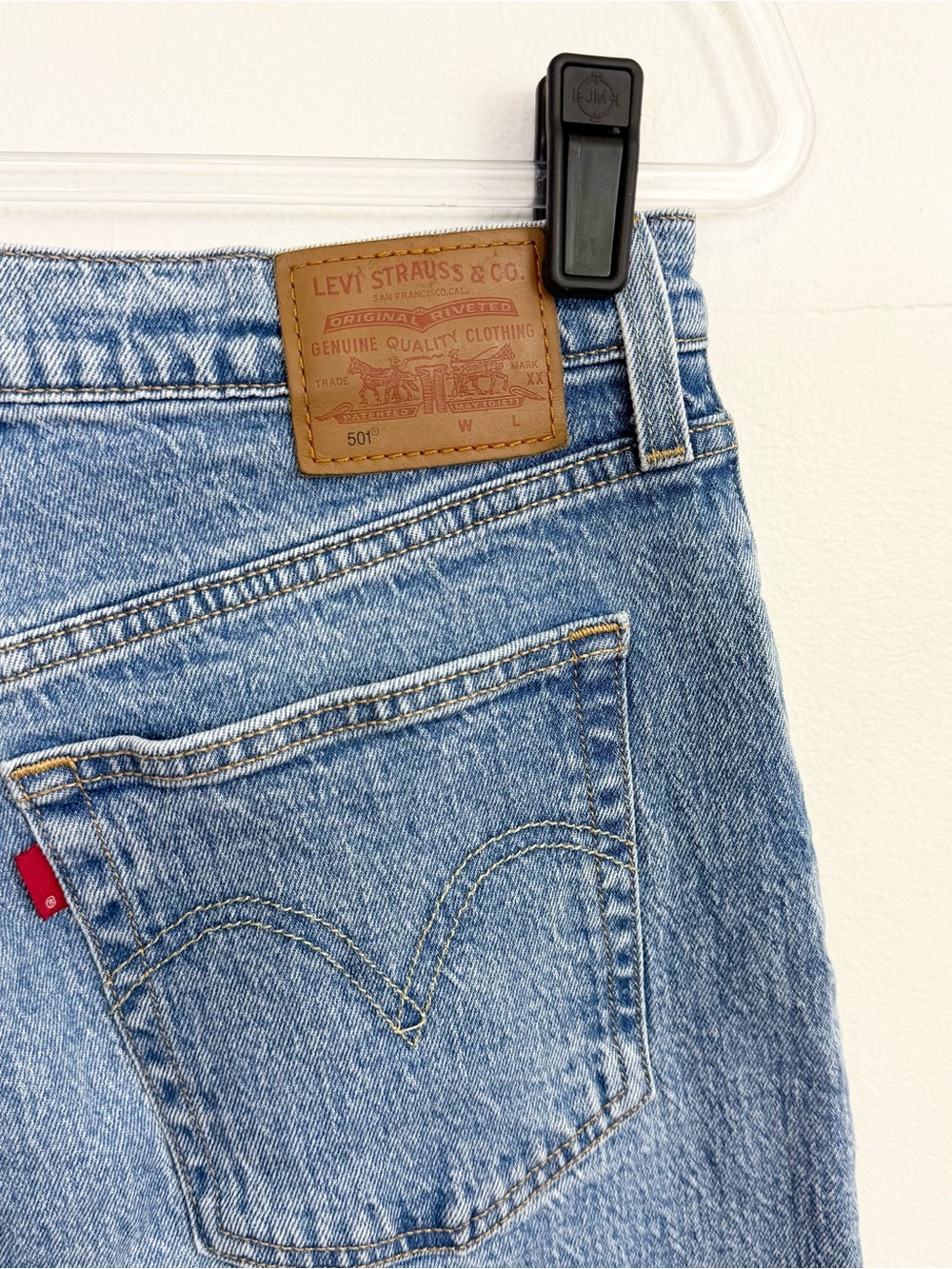 Levi’s 501 Original Straight Light Wash Jeans 31x30 - Picture 4 of 7